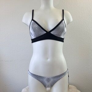 Geometric Black and White Bikini